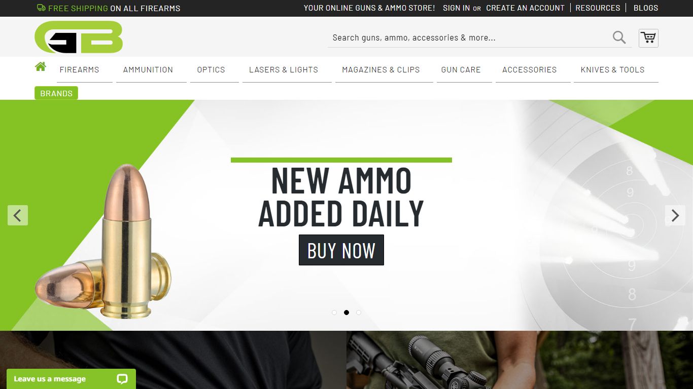 Buy Guns Online | Firearms, Ammunition & Accessories Store