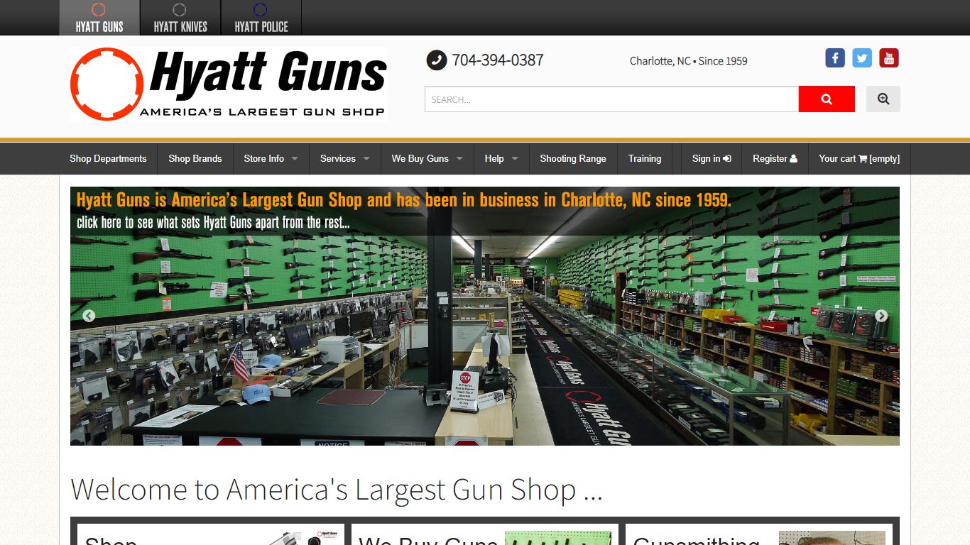 Hyatt Guns - America's Largest Gun Shop